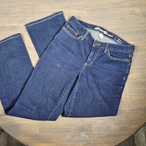 Eddie Bauer Curvy Bootcut Jeans Women’s 4 Low Rise 29.5” Inseam Stretch Denim